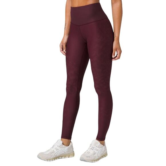 lululemon athletica Pants - Lululemon Mapped Out High Rise Tight in Cassis / Smoky Red size 6